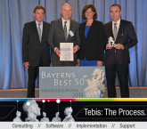 Le concepteur de logiciel de CFAO usinage TEBIS reçoit le titre Bavaria Best 50