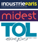 Les salons Industrie, Midest et Tolexpo se dérouleront en mars 2018 à Paris