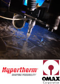Les machines et pompes pour la découpe jet d'eau OMAX rejoignent HYPERTHERM